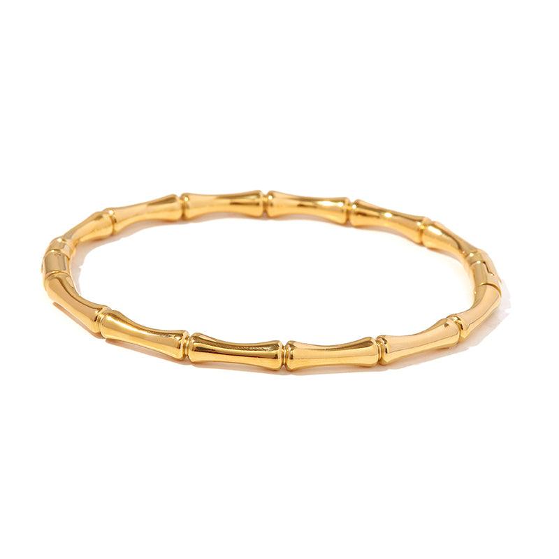 Bamboo Oval Openable Bangle