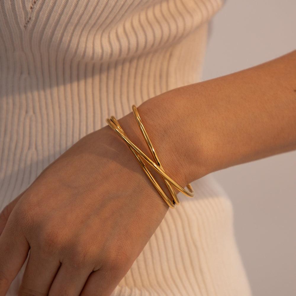 Criss Cross Signature Bangle Kada