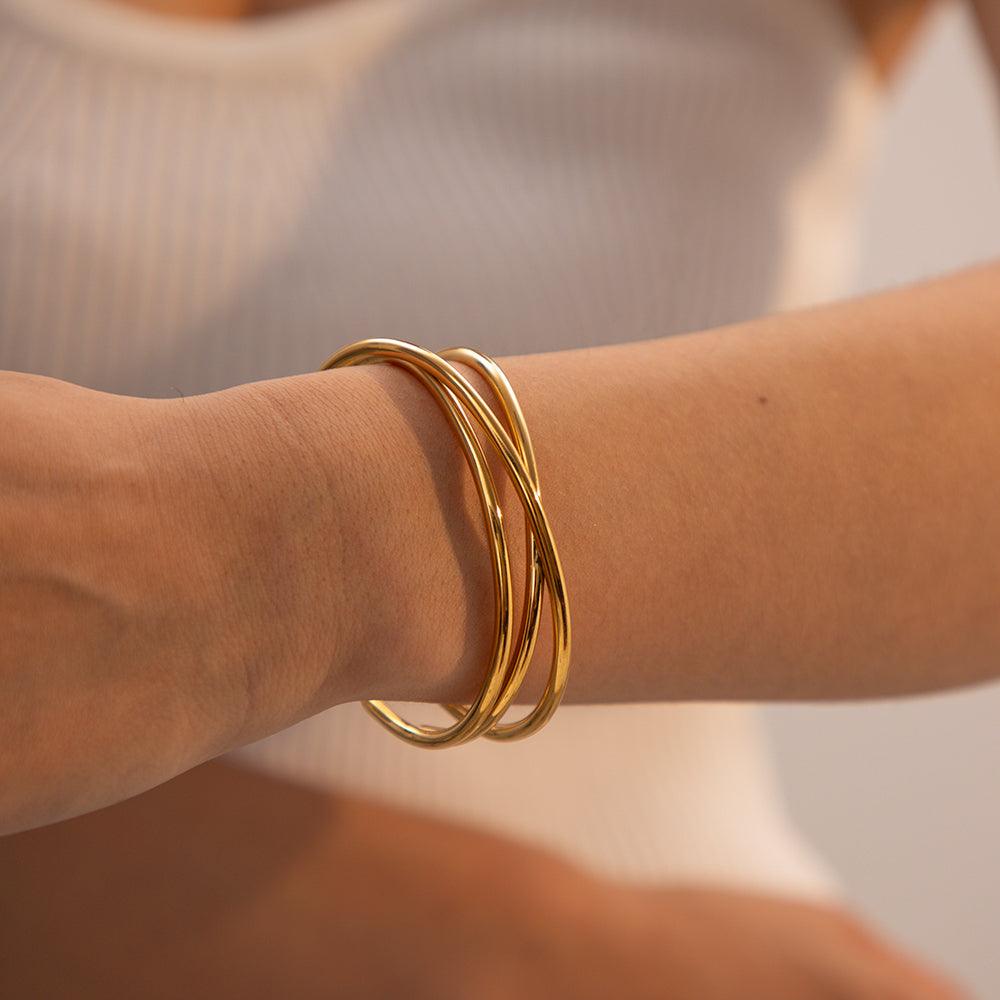 Criss Cross Signature Bangle Kada