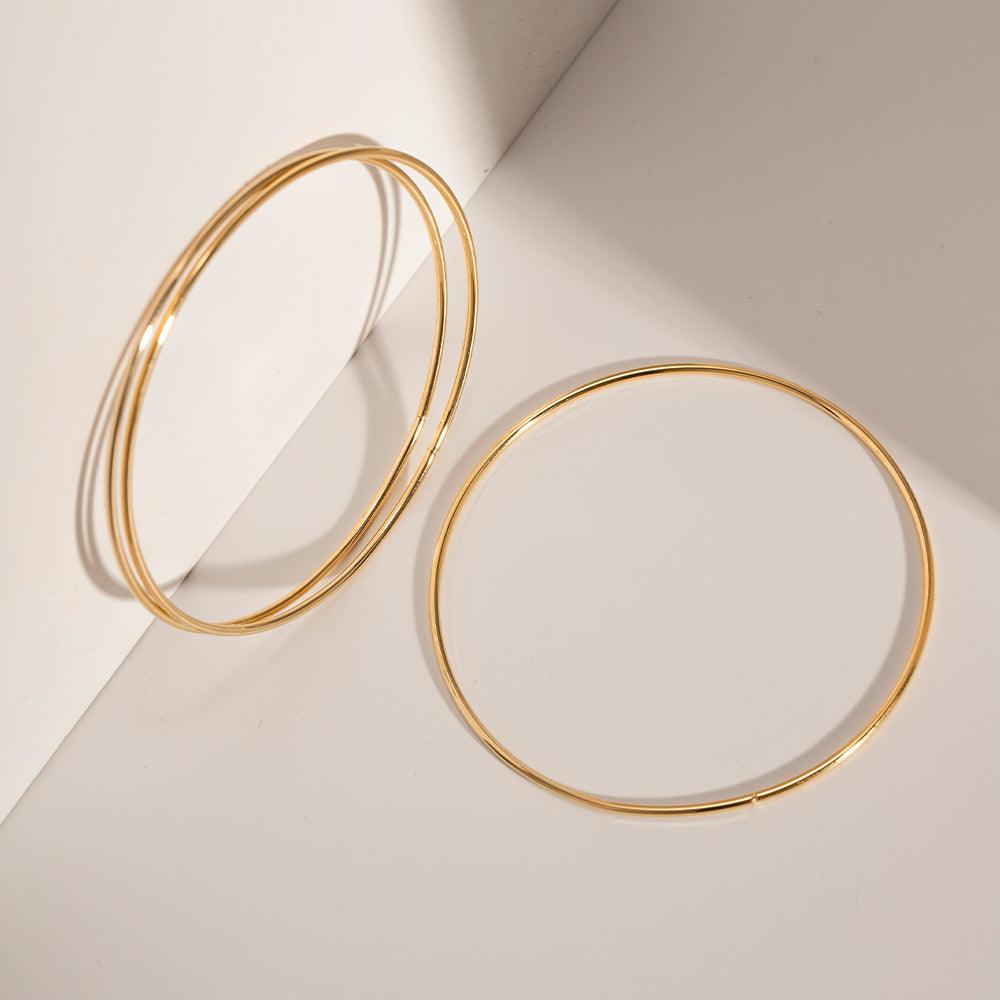 Mira Dainty Kada Bangle - Set of 3