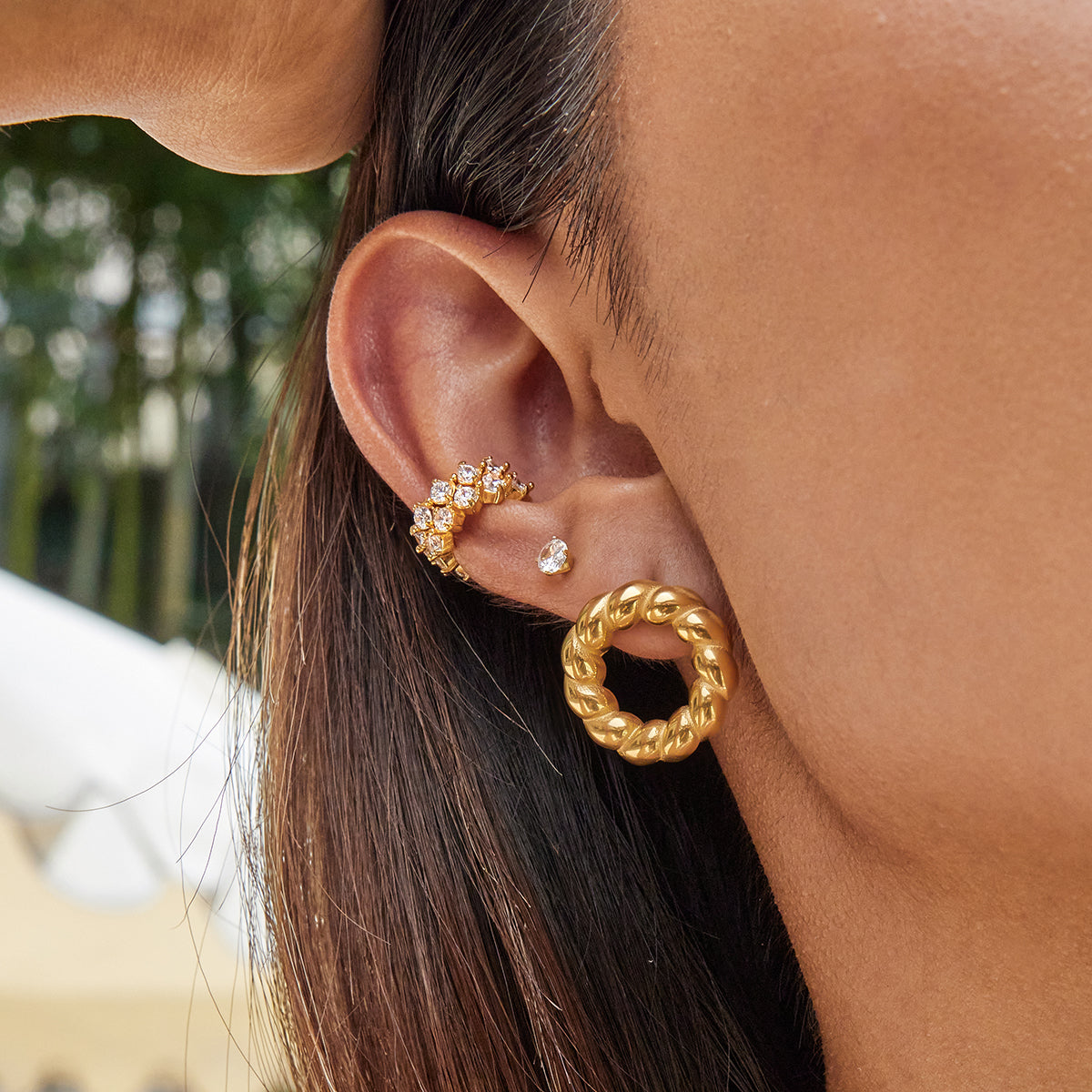 Royal Studded Cuff Earring