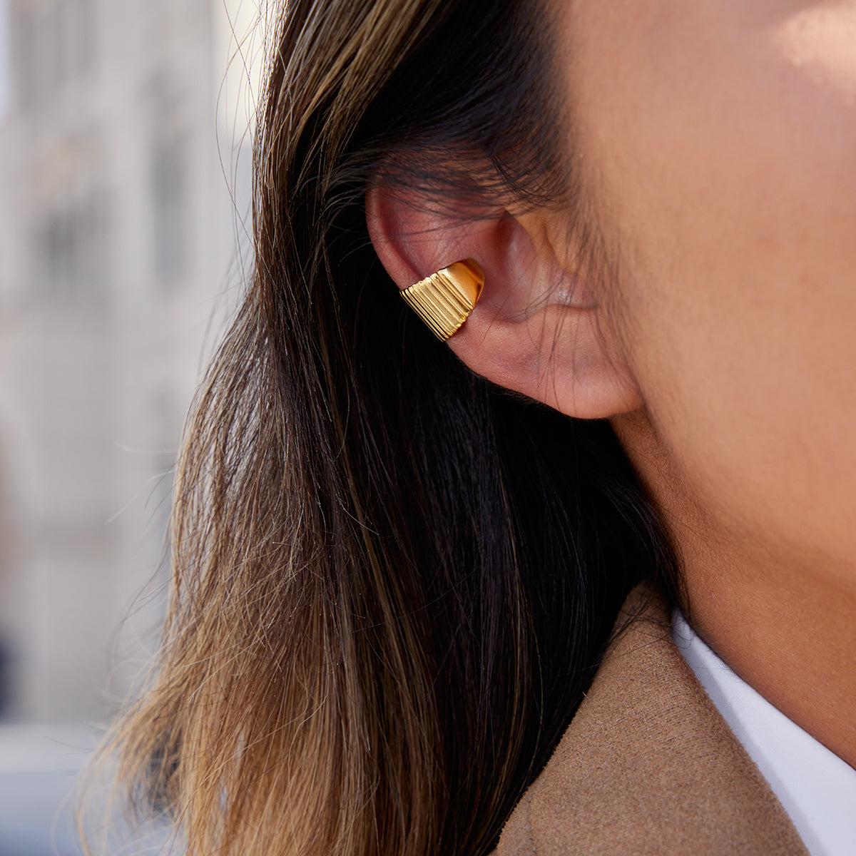 Stripy Ear Cuff Earring