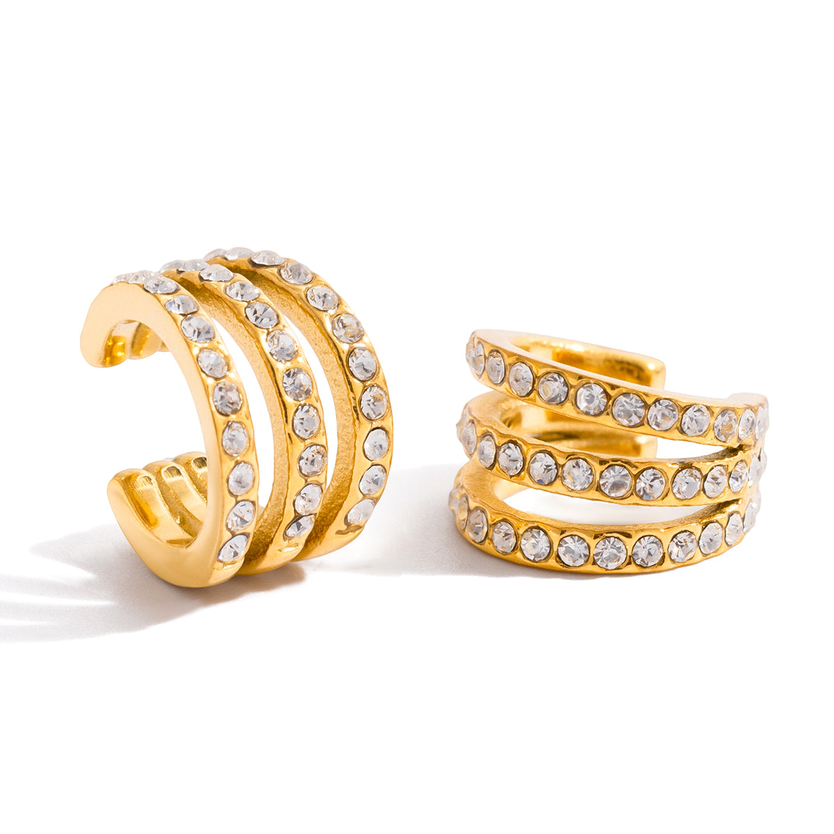 Lustre Stack Ear Cuff Earring