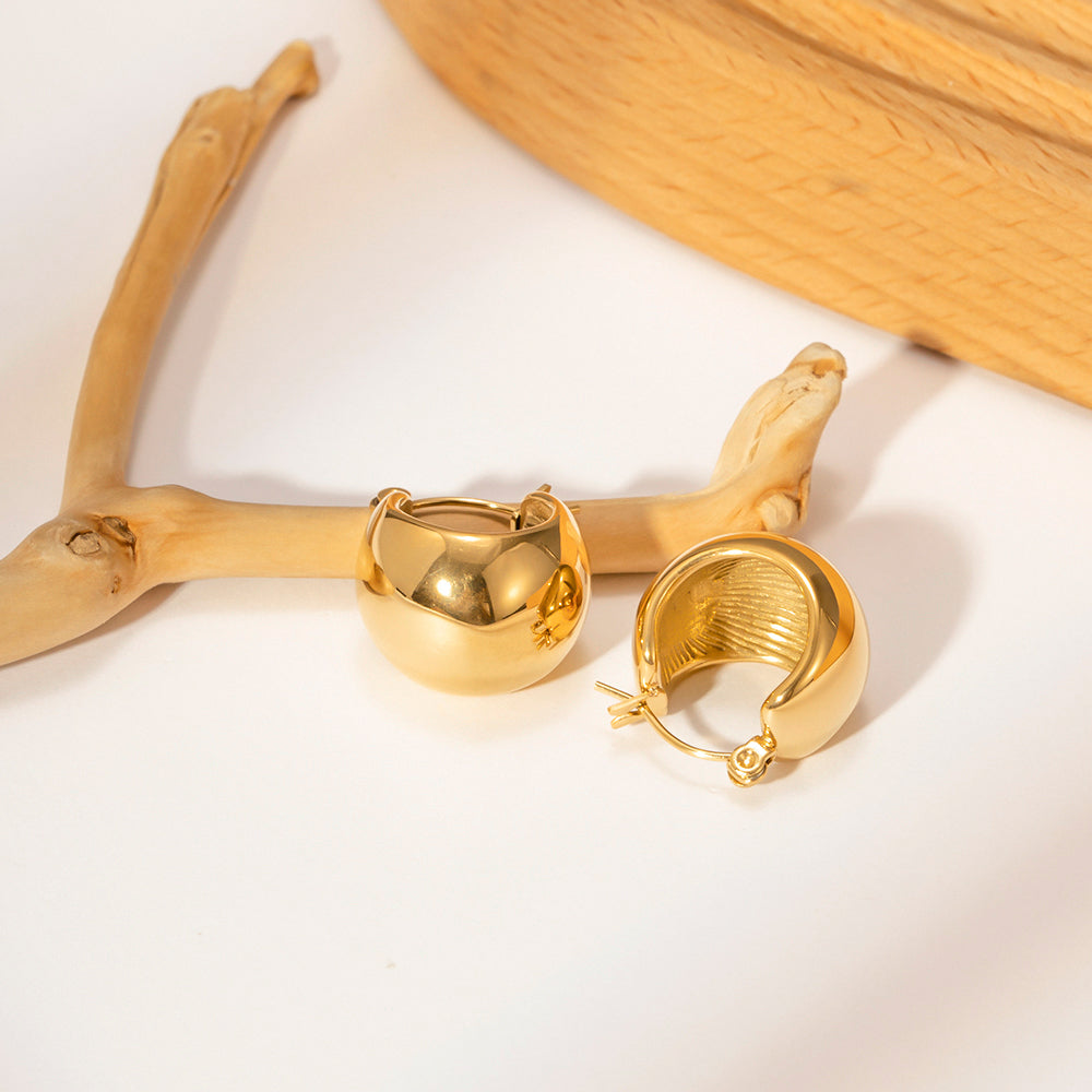 Globe Hoop Earring