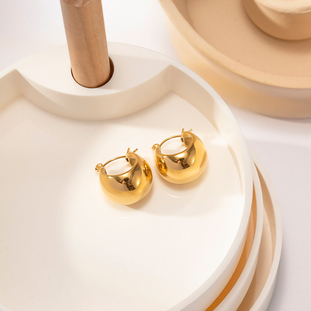 Globe Hoop Earring