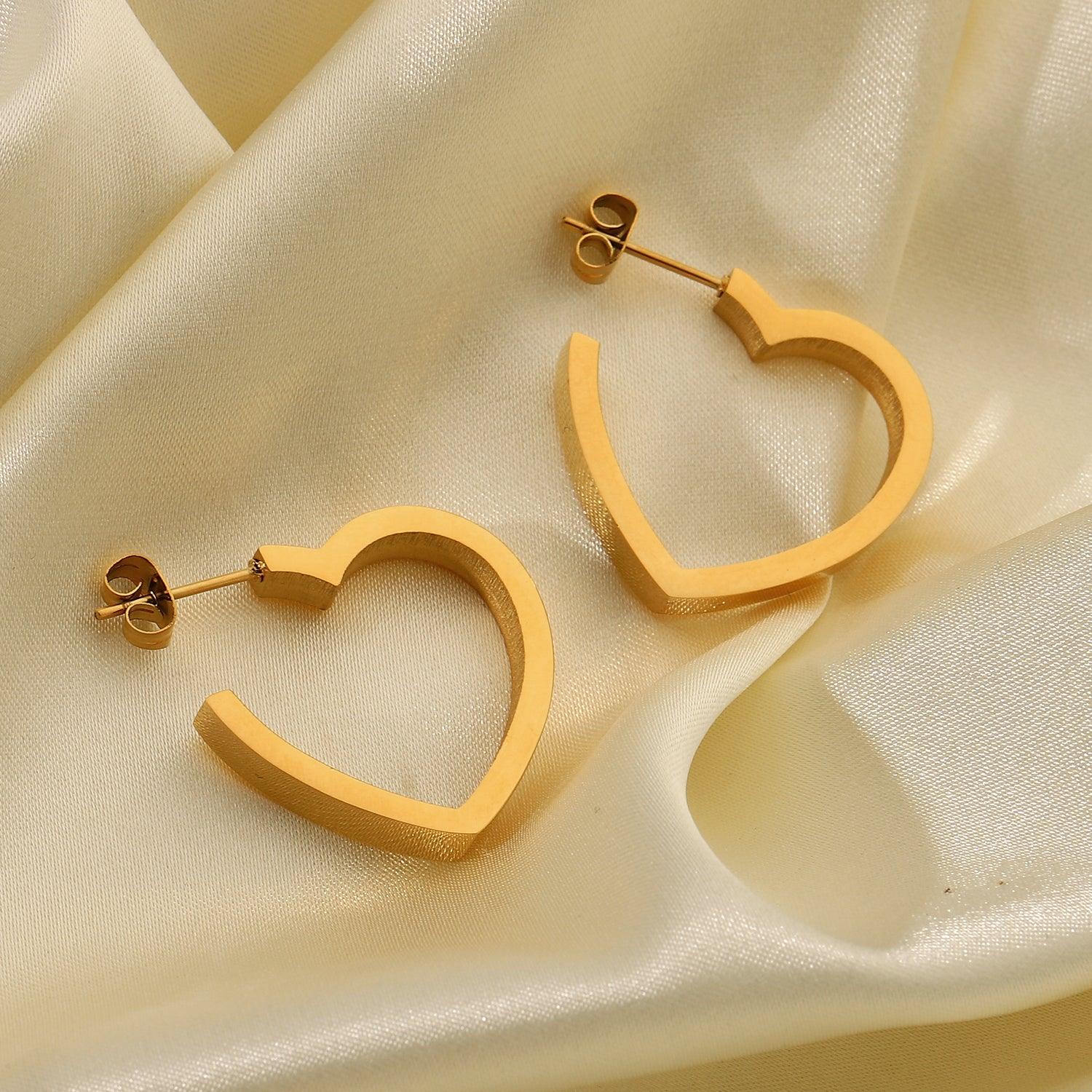 Heart Hoop Earring