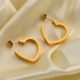 Heart Hoop Earring