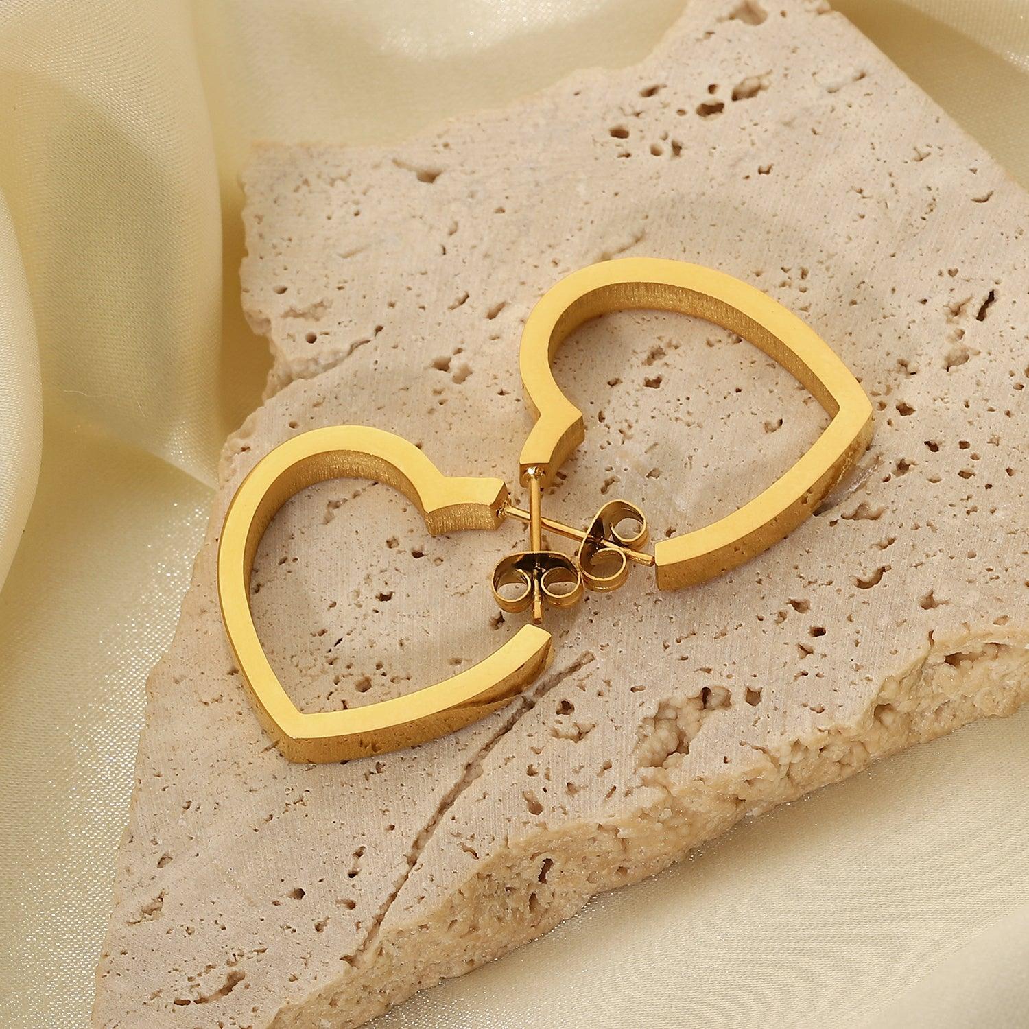 Heart Hoop Earring