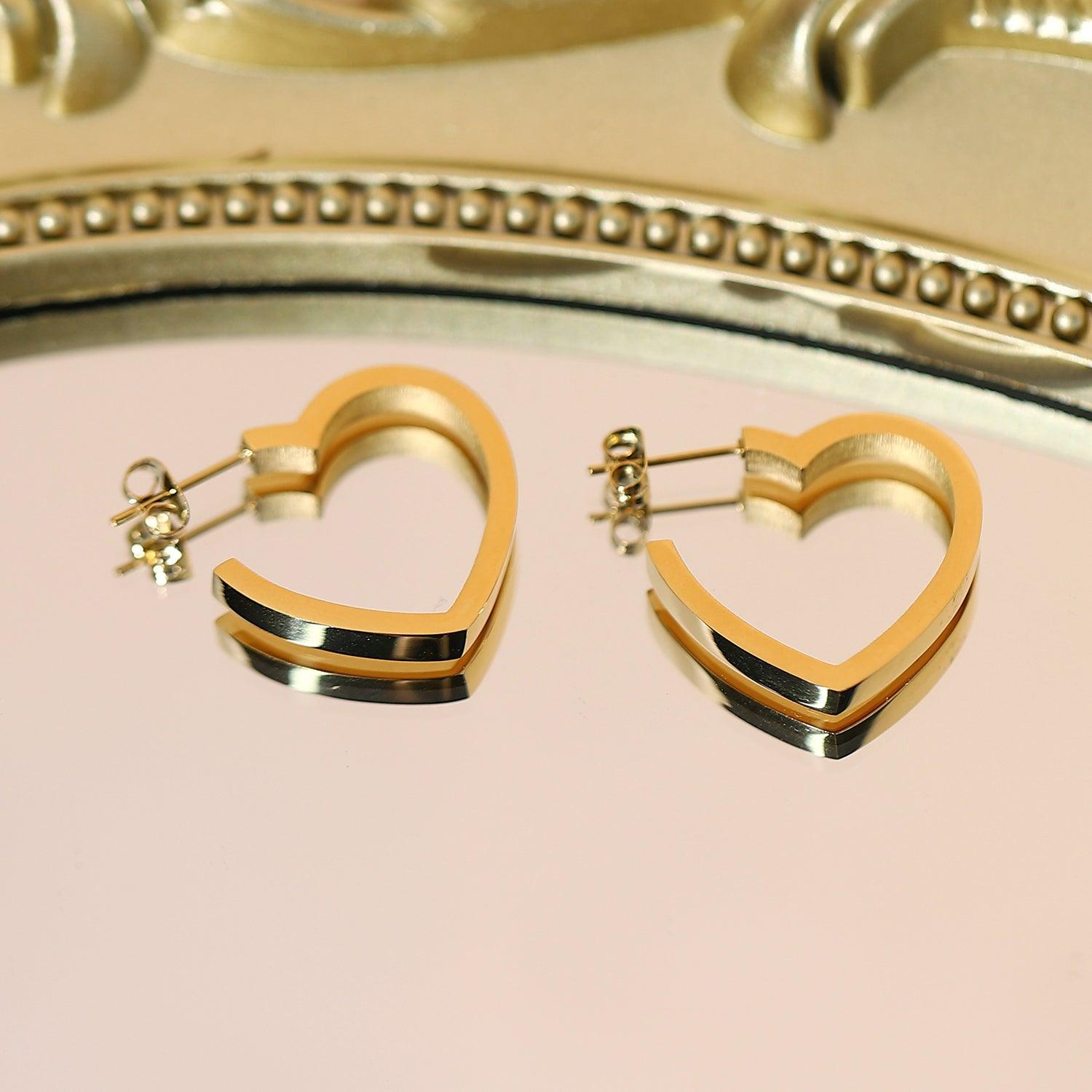 Heart Hoop Earring