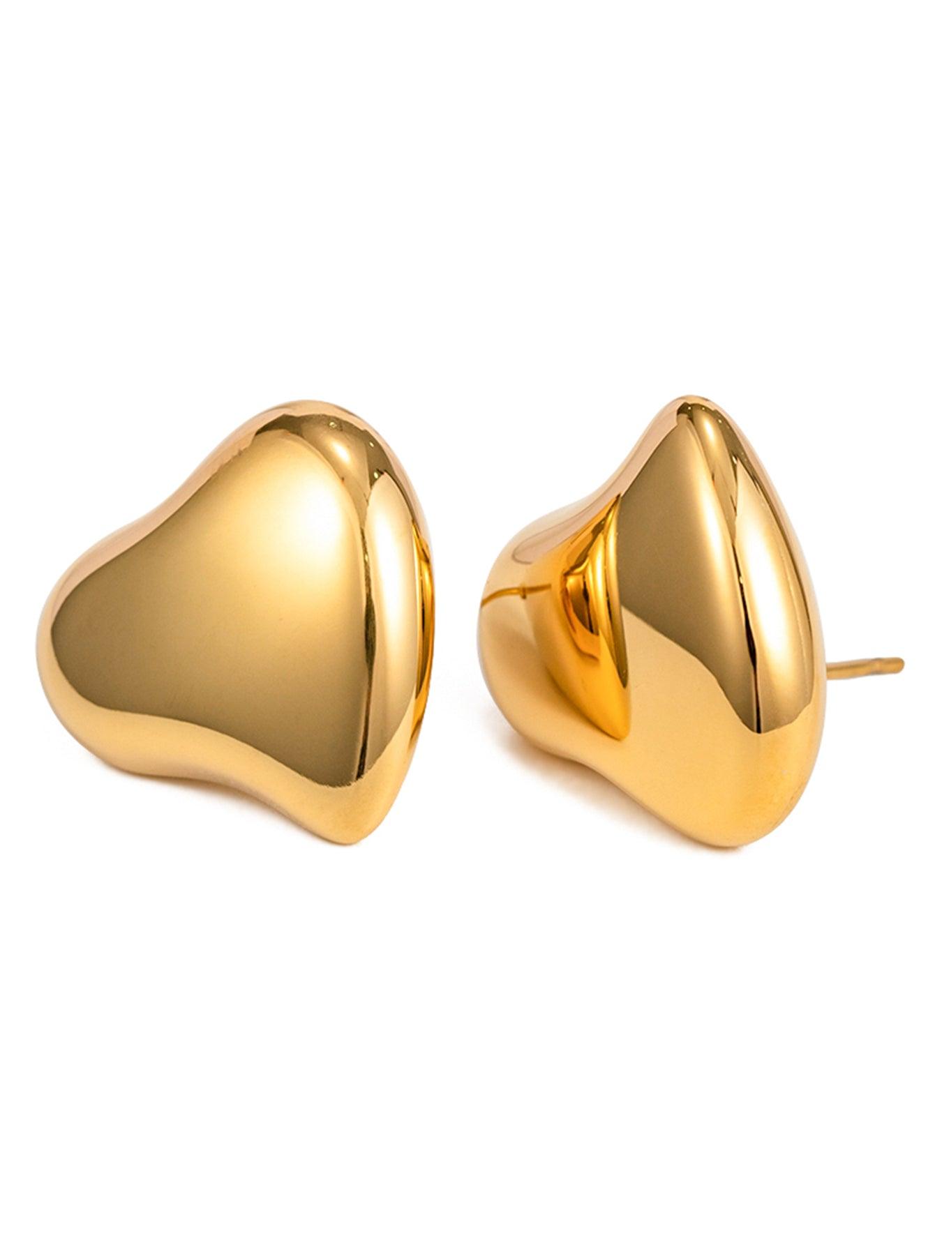 Statement Irregular Heart Earring