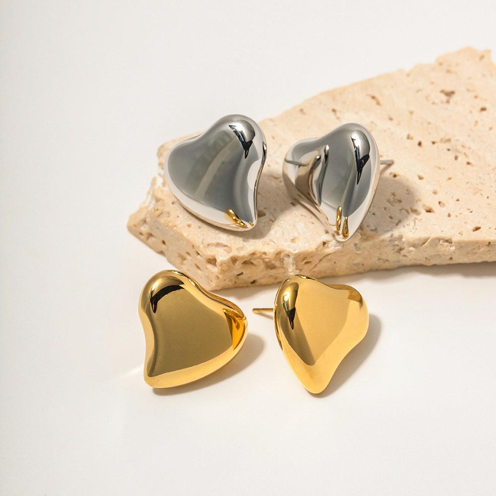 Statement Irregular Heart Earring