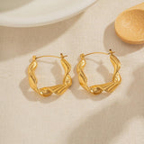 Phoebe Twisty Hoop Earring