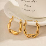 Phoebe Twisty Hoop Earring