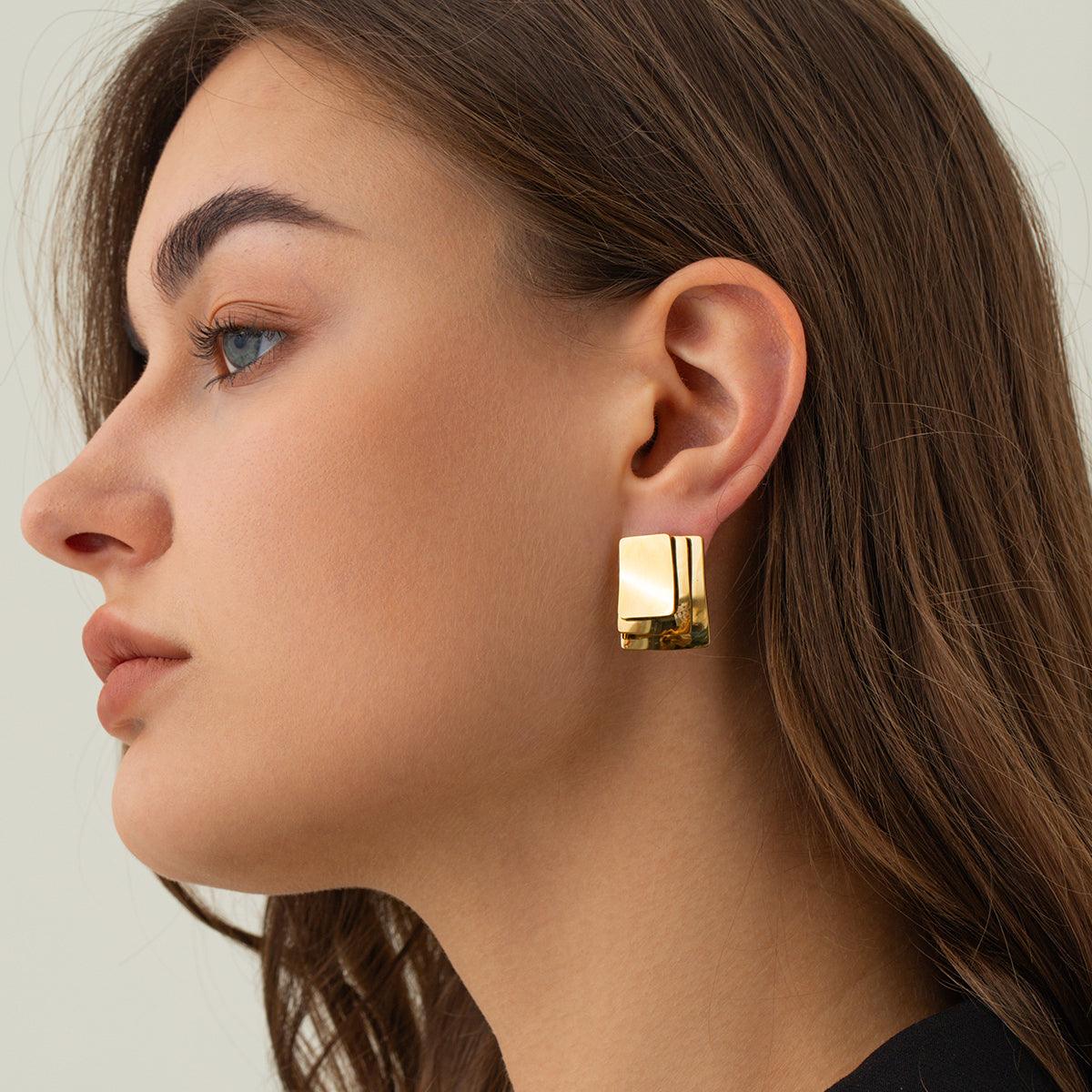 Chunky Layered Statement Earring