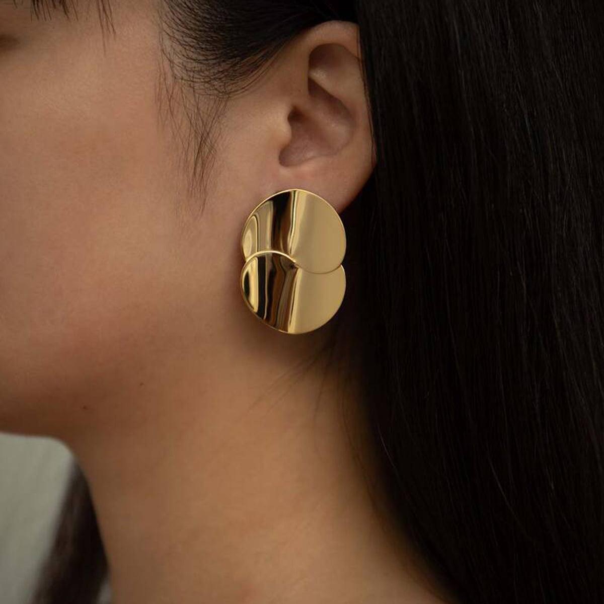 Chunky Layered Curvy Earring