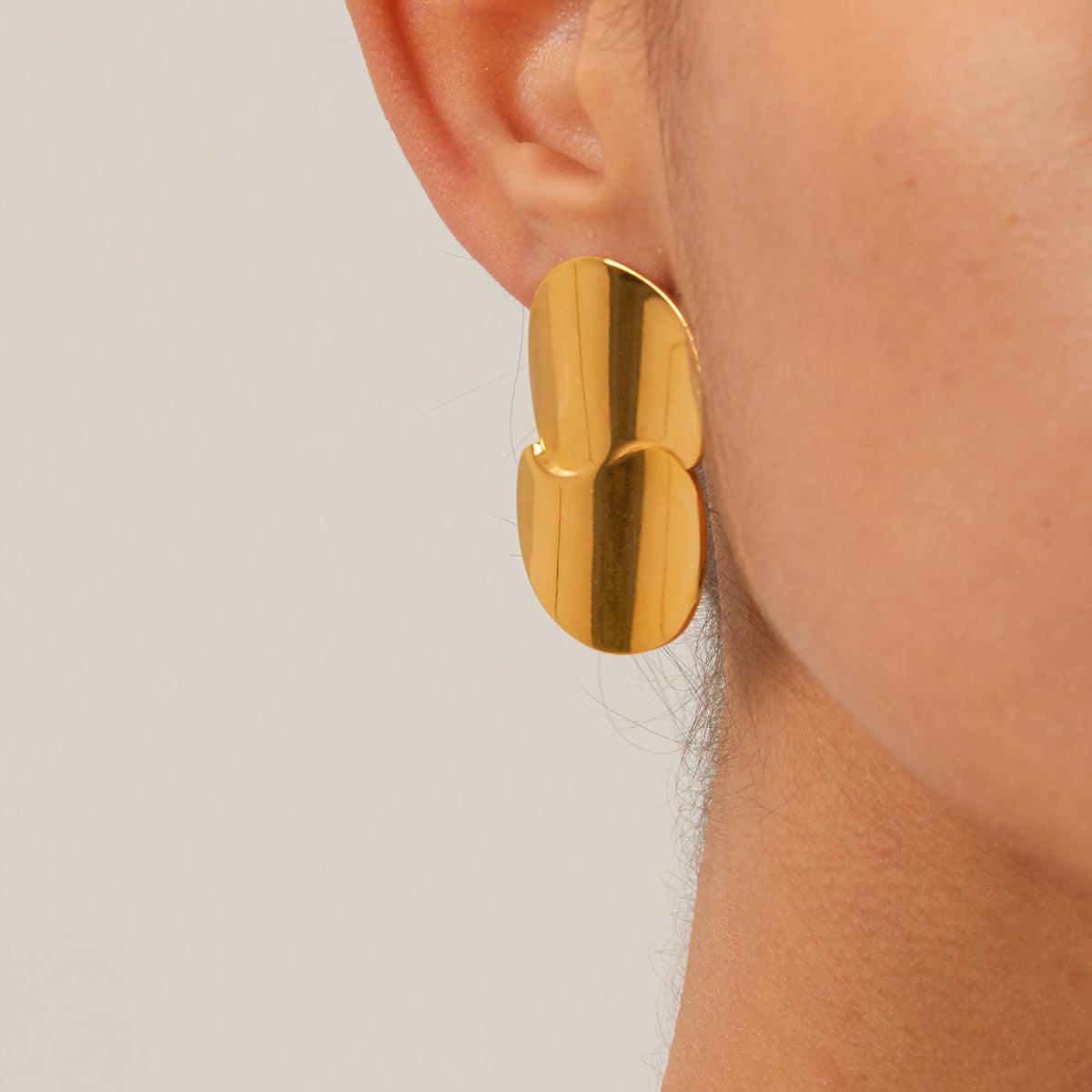 Chunky Layered Curvy Earring