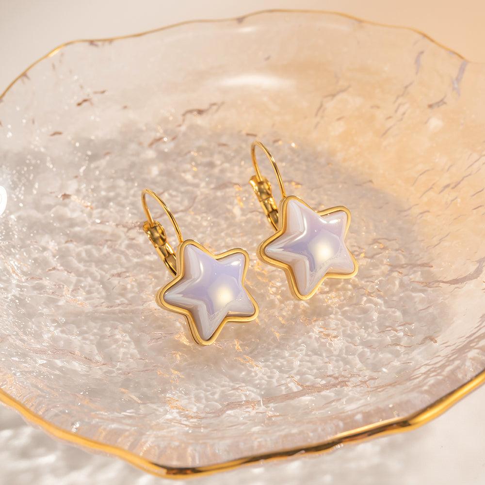 White Star Earring