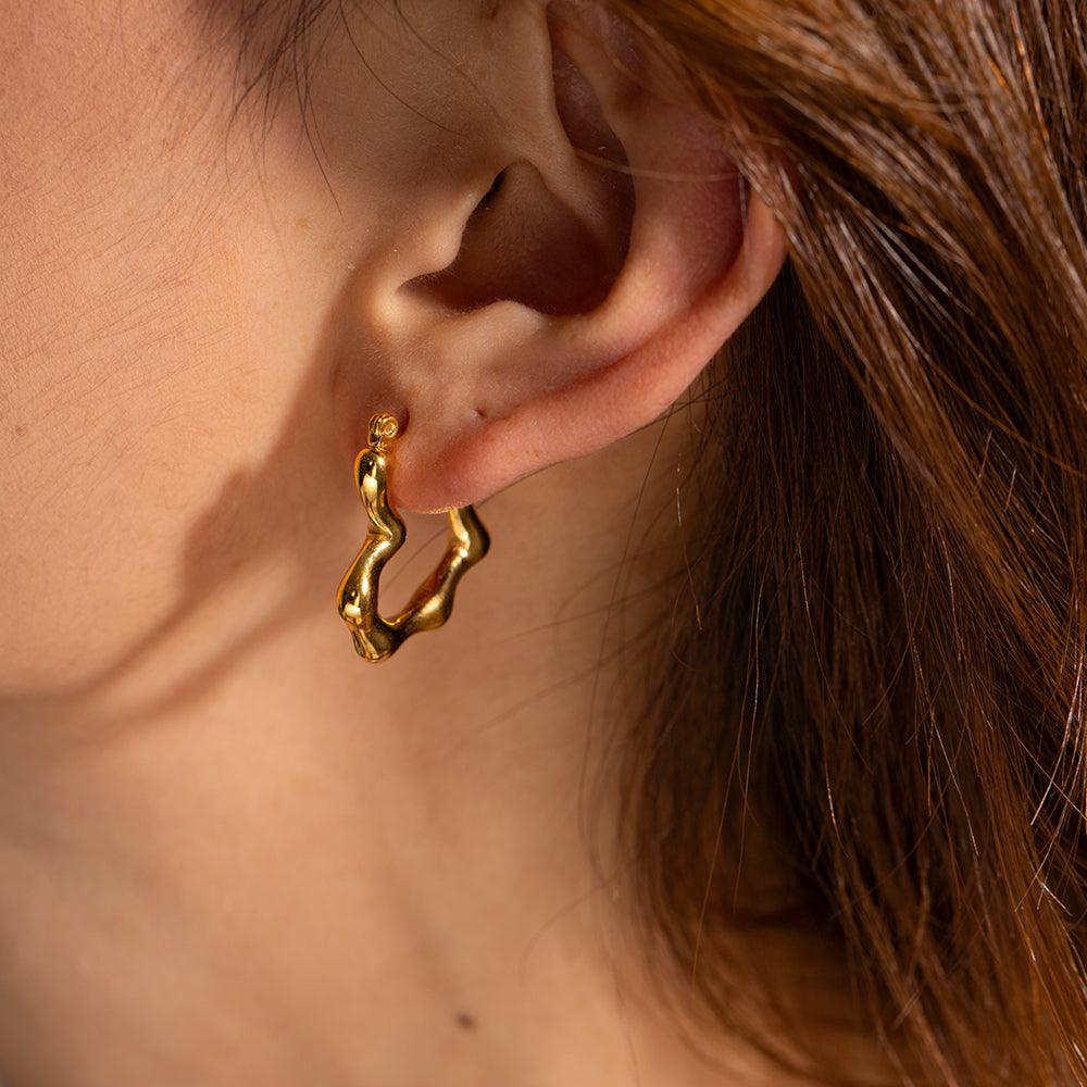 Heart Hoop Earring