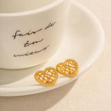 Patterned Heart Earring