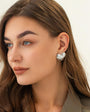Statement Irregular Heart Earring
