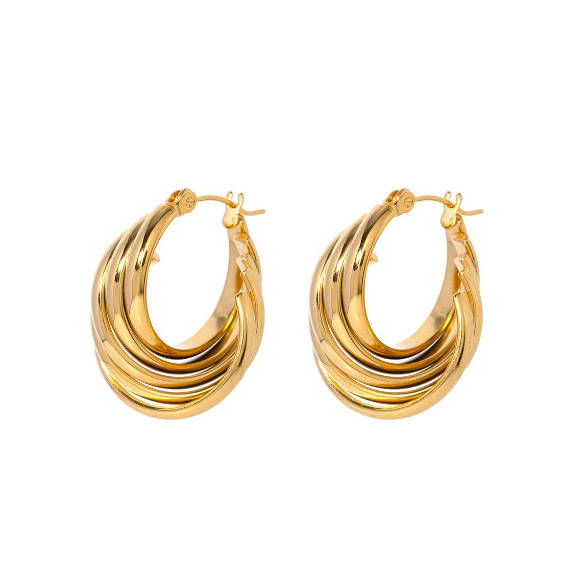 Statement Layered Hoop Earring