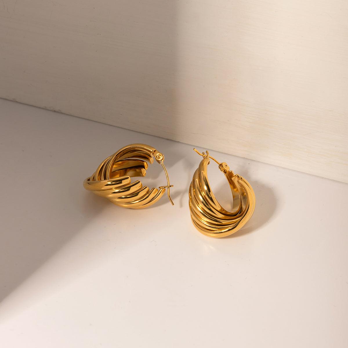 Statement Layered Hoop Earring