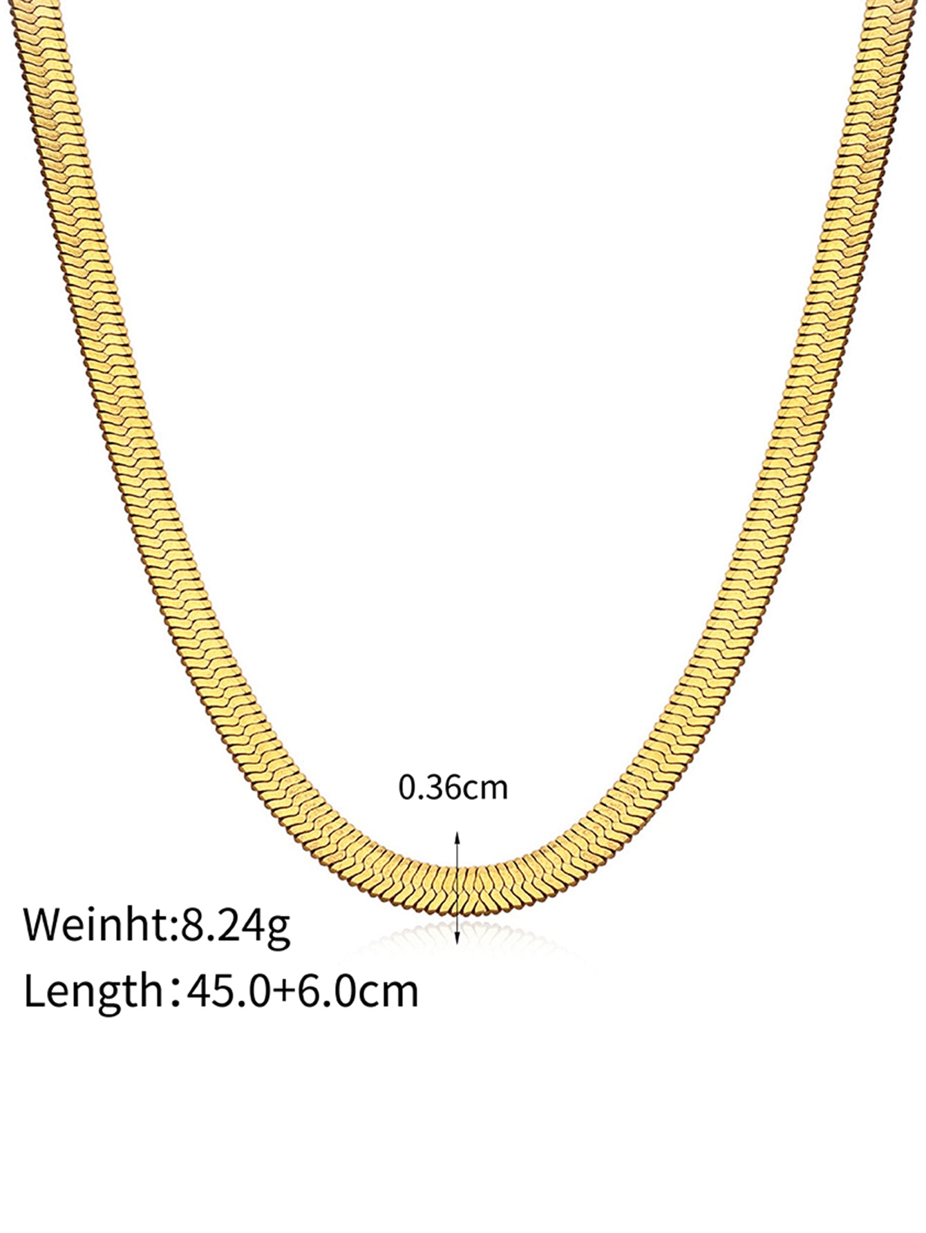 Snake Chain Necklace - 4mm