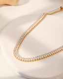 Full Zircon Tennis Chain Choker Necklace