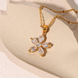 Sparkle Flower Necklace