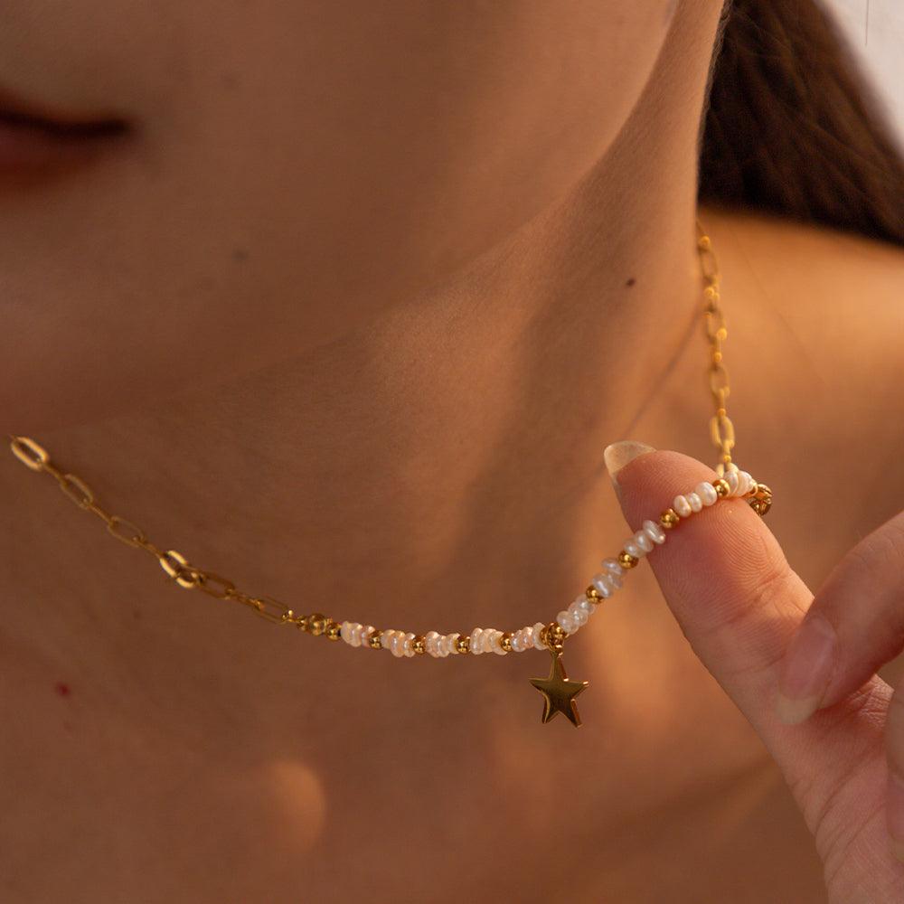 Pearl Star Necklace