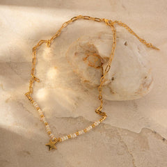 Pearl Star Necklace