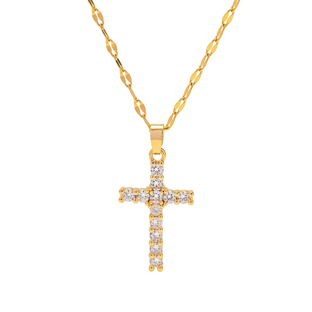 Cross Zirconia Necklace