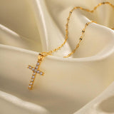 Cross Zirconia Necklace