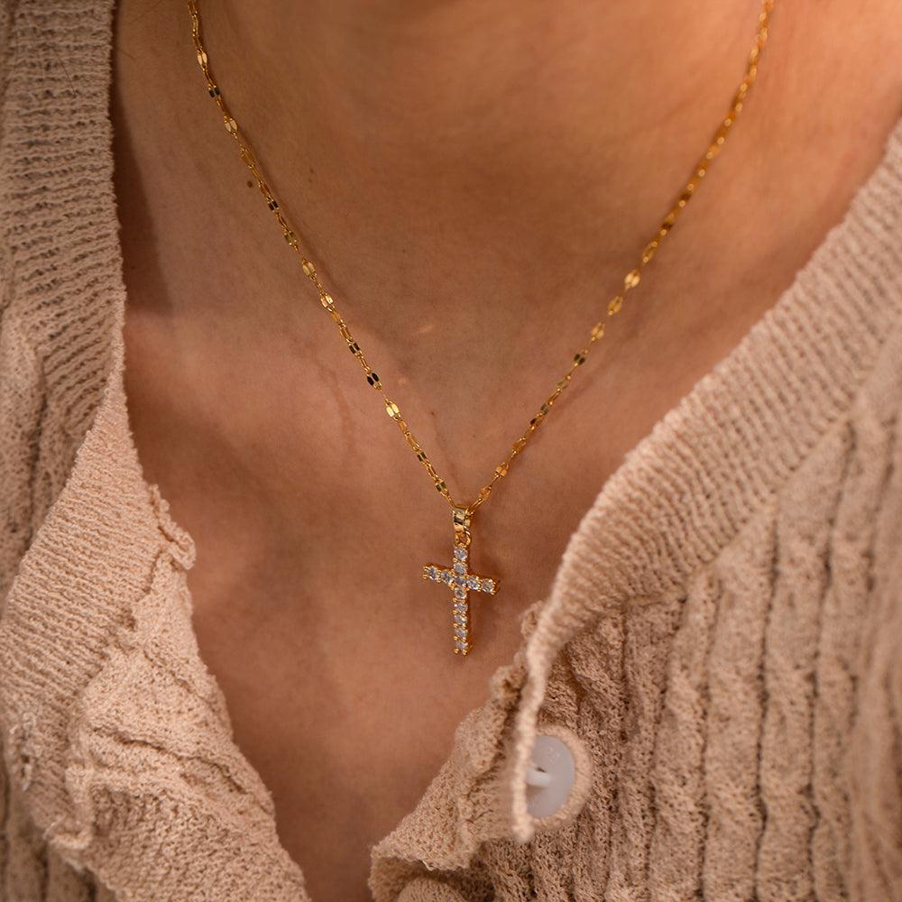 Cross Zirconia Necklace