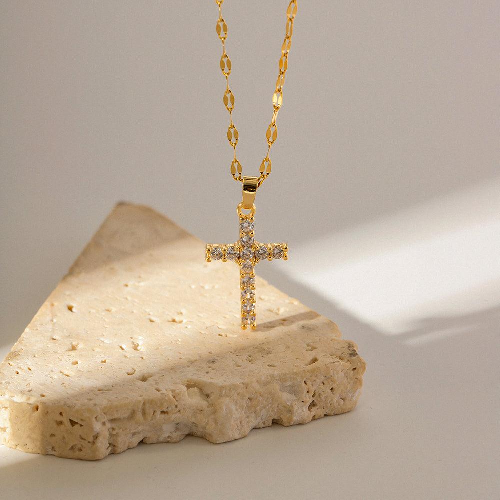 Cross Zirconia Necklace