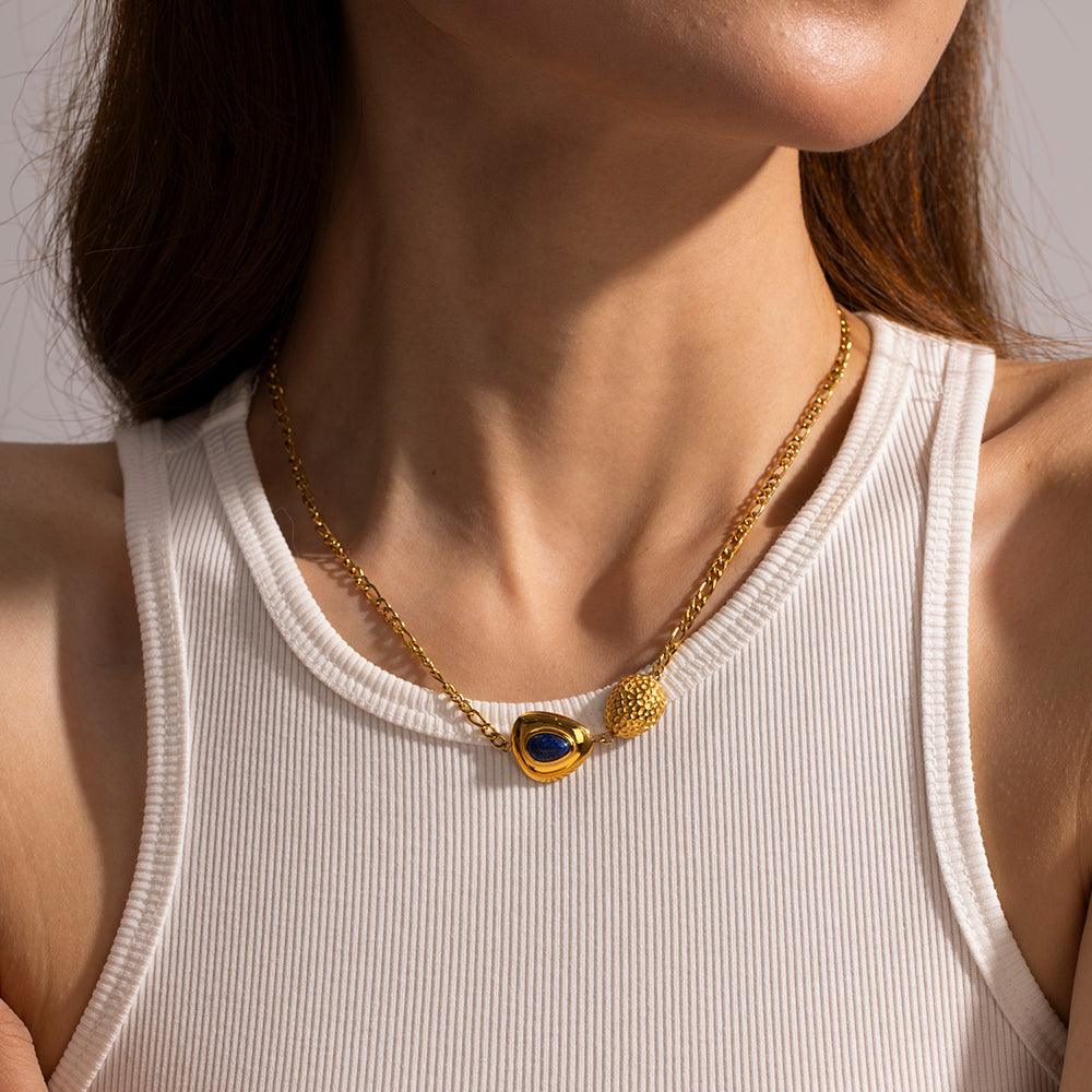 Blue Stone Necklace