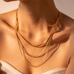 3 Layered Snake Chain Necklace