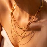 3 Layered Snake Chain Necklace