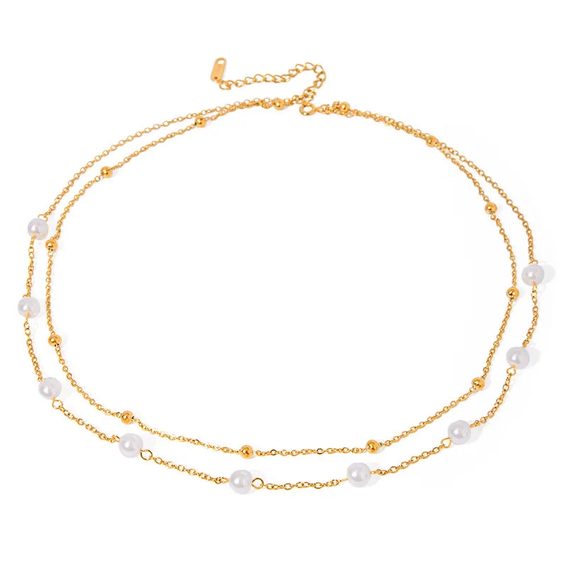 Pearl Layered Bracelet & Necklace