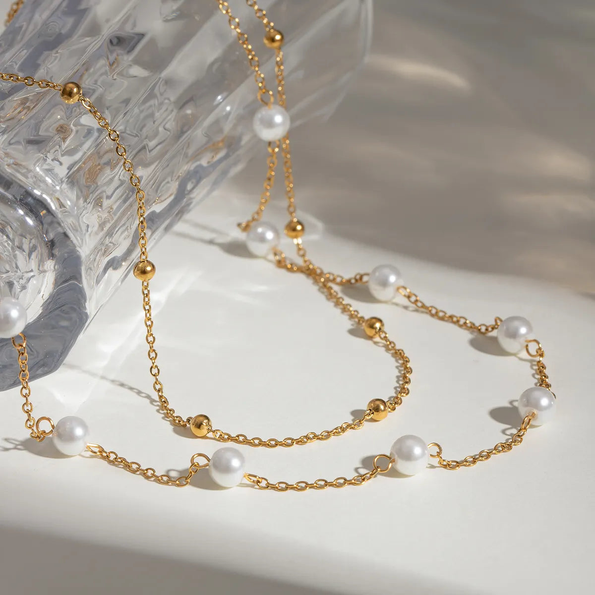 Pearl Layered Bracelet & Necklace