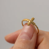 Cross Resizable Ring