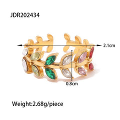 Thazhampoo Multi-Color Resizable Ring