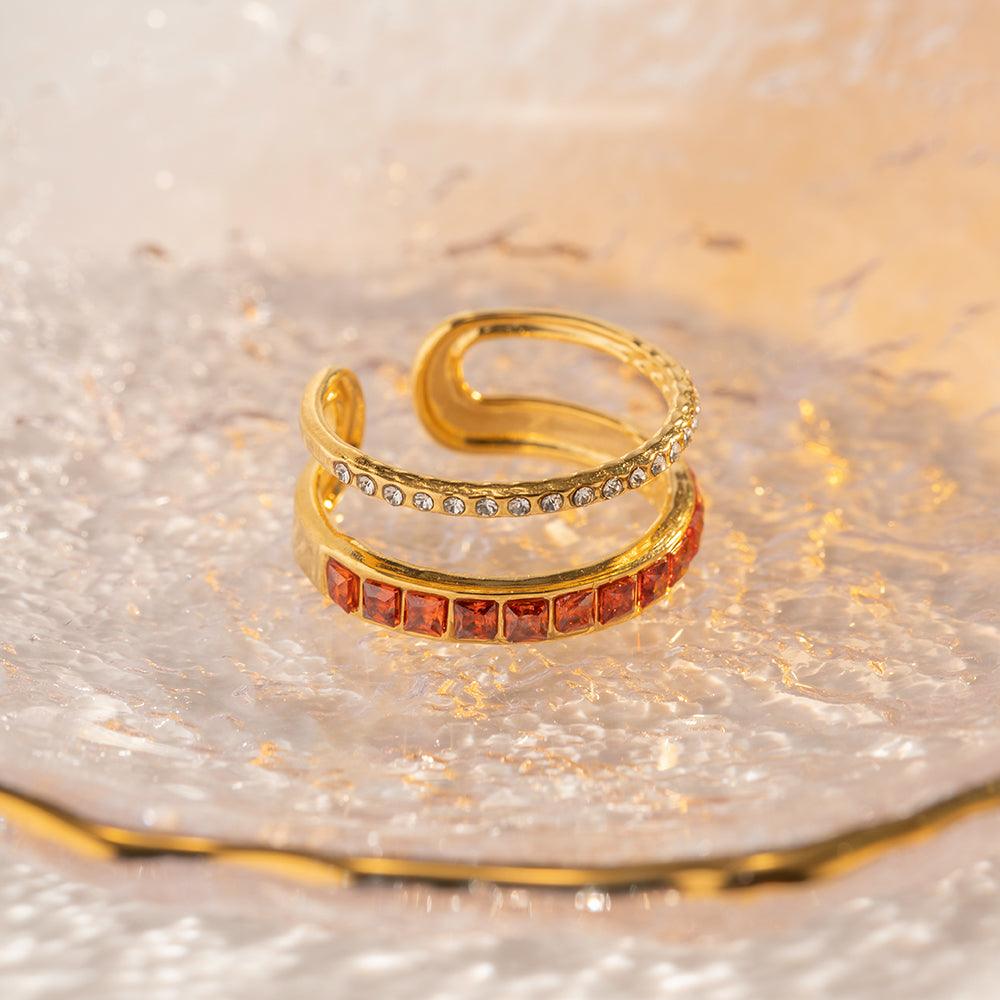 Bhumi Layered Resizable Ring