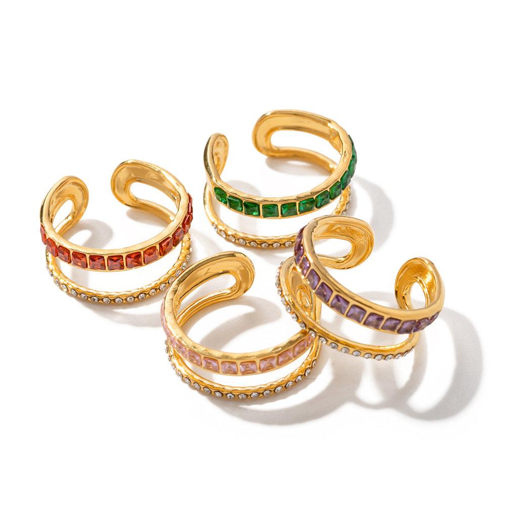 Bhumi Layered Resizable Ring