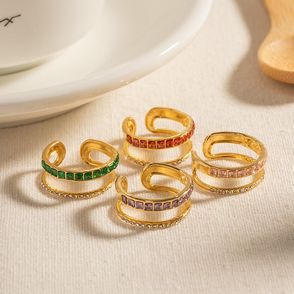 Bhumi Layered Resizable Ring