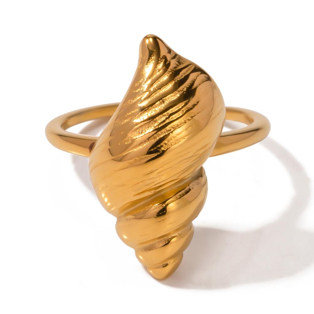 Sea Vibe Conch Resizable Ring