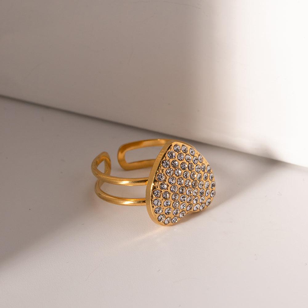 Sparkle Heart Ring