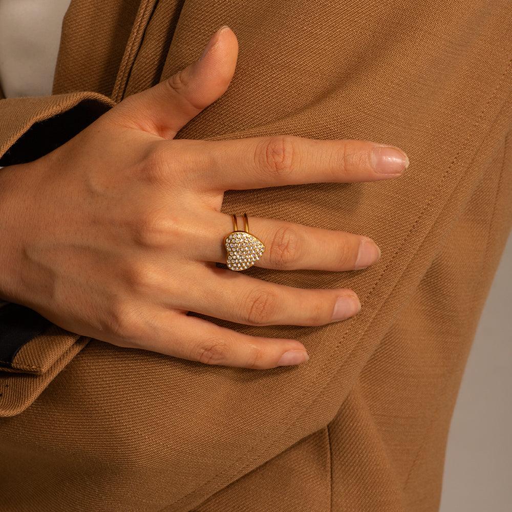 Sparkle Heart Ring