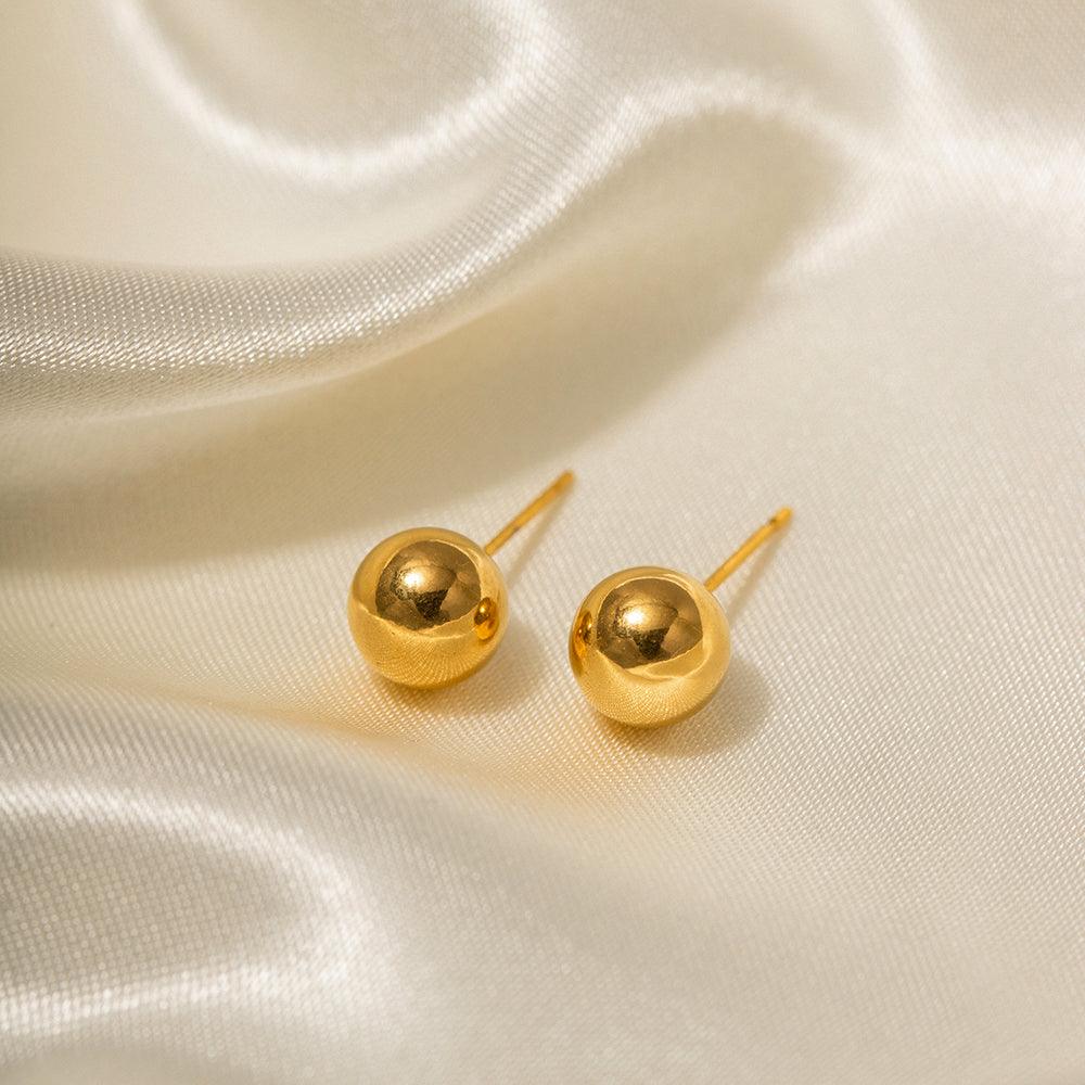 Dainty Orb Pin Earring