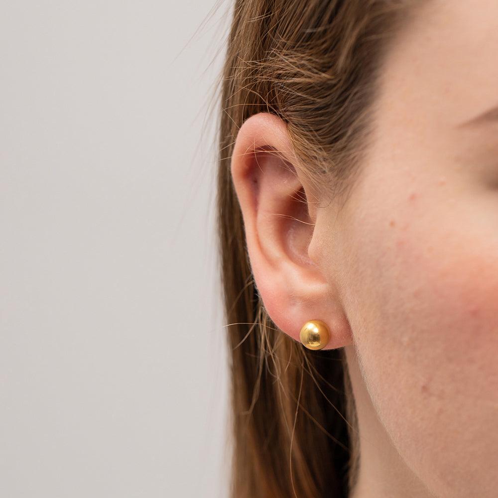 Dainty Orb Pin Earring